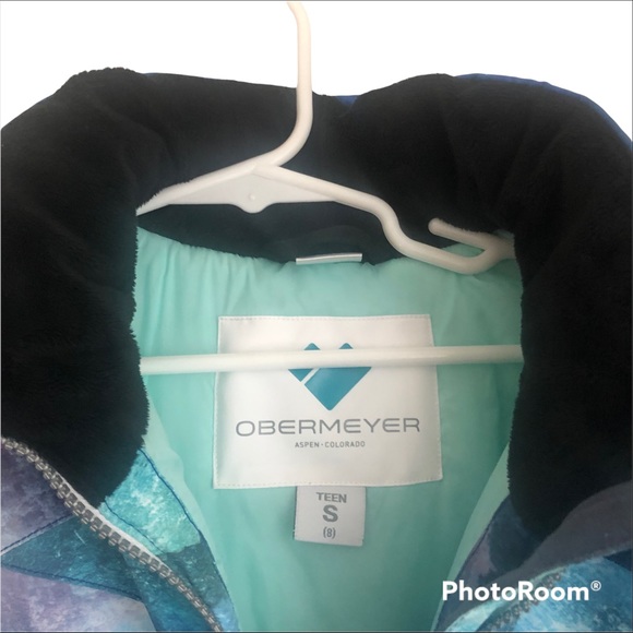 Obermeyer Tabor Watercolor Ski Coat Jacket - Picture 4 of 10